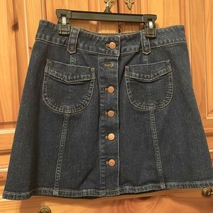 Madewell A-line Denim Skirt